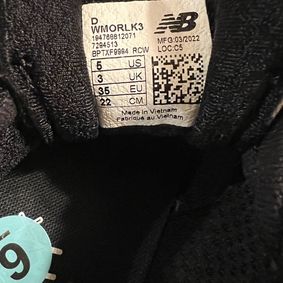 New Balance Fresh Foam Black/magnet WMORLK3 Size 5w/6 - Picture 8 of 8